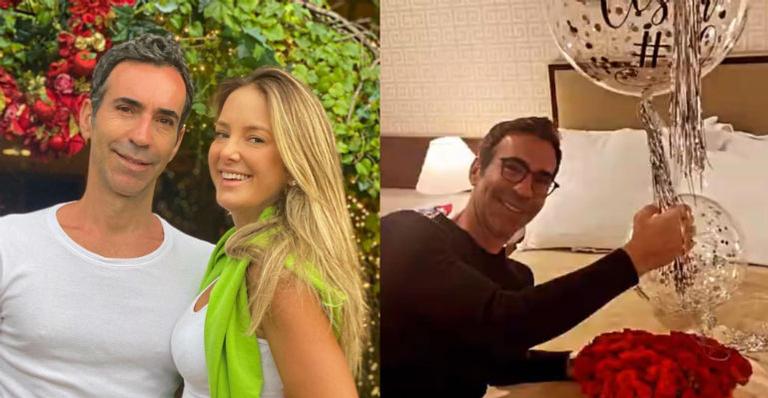 César Tralli completa 50 anos e ganha supressa especial de Ticiane Pinheiro: “Feliz aniversário, meu amor”