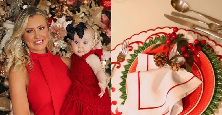 Esposa de Roberto Justus mostra mesa luxuosa e mansão decorada para a ceia de Natal: “Amo arrumar a casa”
