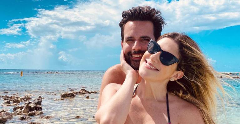 Dani Calabresa curte viagem ao Caribe ao lado do namorado: ”Te amo”