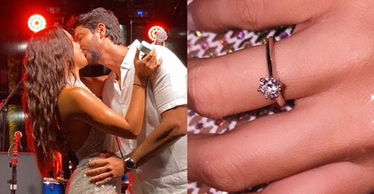 Emilly Araújo é surpreendida com pedido de casamento na noite de Ano Novo: “Não sei descrever”