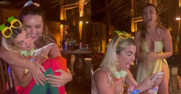 Rafa Kalimann surpreende Manu Gavassi com surpresa de aniversário: “Expressar o que nossa amizade significa”