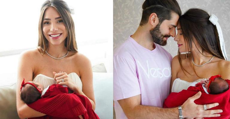 Romana Novais mostra pela primeira vez rostinho da filha recém-nascida, Raika: “Coisa mais linda do mundo”