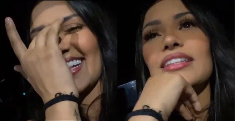 Ex-BBB Flay tem crise de ciúmes e protagoniza climão com namorado em festa: “A que ponto cheguei?”