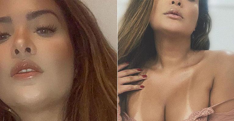 Geisy Arruda deixa a lingerie cair e exibe marquinha de sol nos seios em clique picante: “Tá de parabéns”