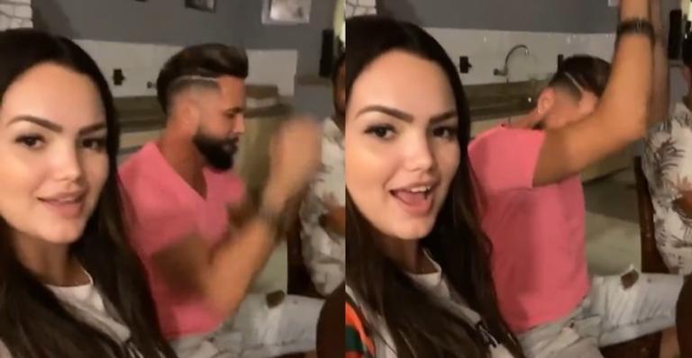 Filha de Kelly Key surge em momento raro ao lado do pai, Latino: ”Tal pai, tal filha”