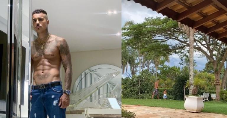 Após sumiço, esposa de MC Livinho mostra funkeiro jogando bola com o filho: ”Passou por um livramento”