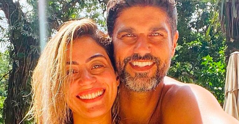 Carol Castro e Bruno Cabrerizo protagonizam cena de amor na piscina e seguidores reagem: “Surra de beleza”