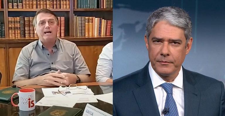 Presidente Bolsonaro critica William Bonner e menciona salário de Renata Vasconcellos: “Cara de pastel”
