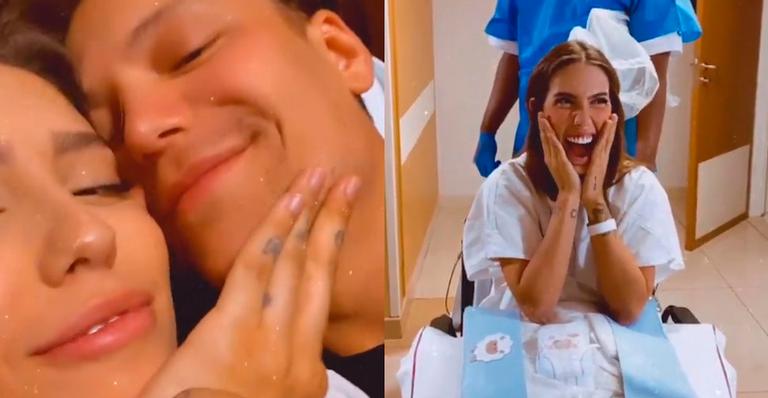 Tá quase! Saulo Poncio registra Gabi Brandt últimos momentos antes do nascimento do filho: “Já tô aqui”