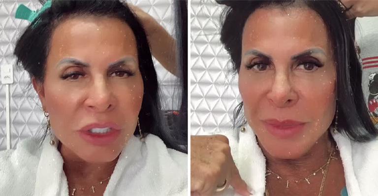 Gretchen mostra visual ‘de verdade’ ao tirar mega hair: “Não tinha mais cabelo aqui”