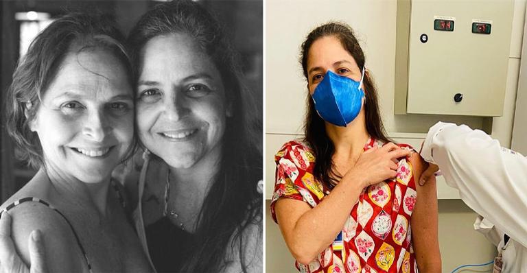 Drica Moraes comemora ao mostrar irmã médica se vacinando contra Covid-19: “Te amo infinito”