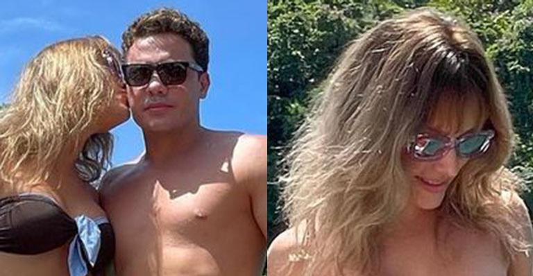 Agarradinha com Wesley Safadão, Thyane Dantas posa de biquíni e exibe corpo exuberante: “Uma afronta”