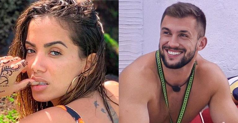 Ligeira e sem pudores, Anitta deixa comentário ousado em foto de Arthur do BBB21: “Que tesão”