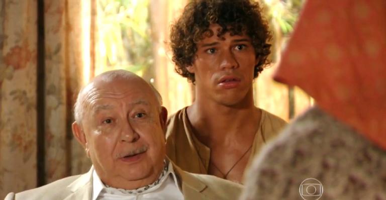 Flor do Caribe: Dionísio visita Candinho e Alberto tira sarro da situação