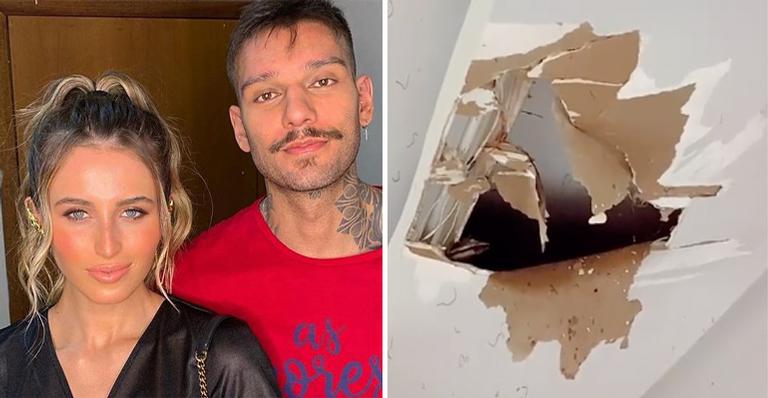 Após tempestade, Lorena Carvalho mostra rastro de destruição em sua casa com Lucas Lucco: “Virou uma piscina”