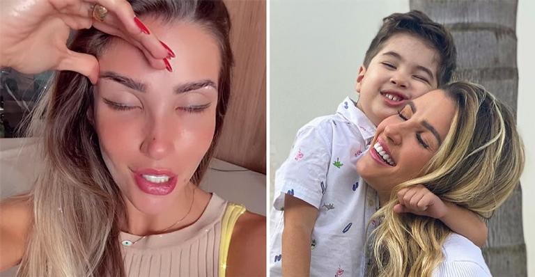 “Difícil”: Ex-BBB Aline Gotschalg desabafa sobre volta às aulas presenciais do filho após meses de confinamento