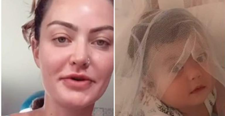 Laura Keller solta o verbo após mostrar o filho enrolado em mosquiteiro: “Eu sei o que eu estou fazendo”