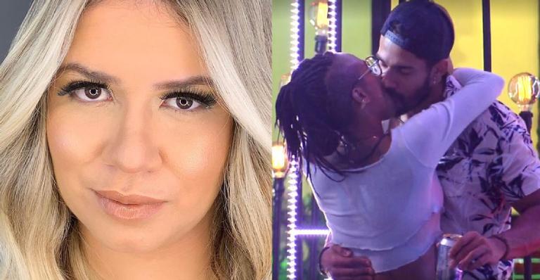 BBB21: Indignada, Marília Mendonça detona insistência de Karol Conka durante beijo com Arcrebiano: ”Vão chamar a atenção dela?”