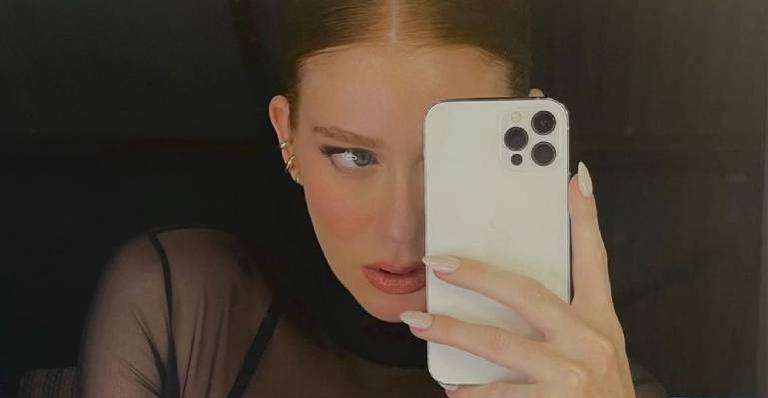 Marina Ruy Barbosa aposta em roupa transparente e decote genoroso deixa busto em evidência: “Deusa”