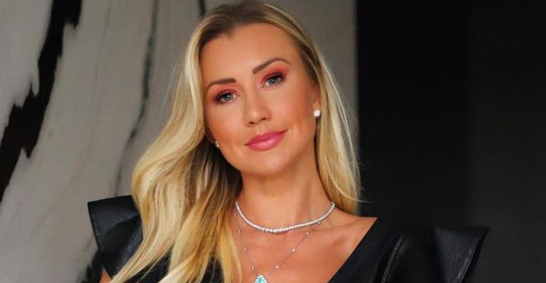 Esposa de Roberto Justus inova e escolhe look de couro supersexy e fãs aprovam: “Chega a chocar”