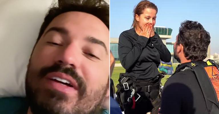 Fernando Zor celebra pedido de casamento aceito por Maiara e tem intimidade exposta pela noiva: “Peida na cama”