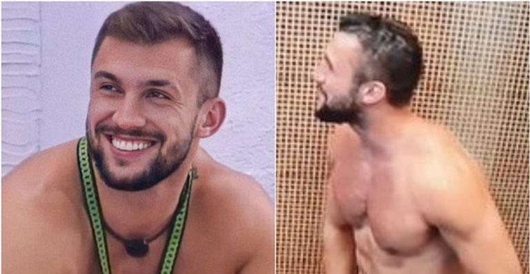BBB21: Que descuido! Arthur se atrapalha durante o banho e mostra demais e surpreende internautas