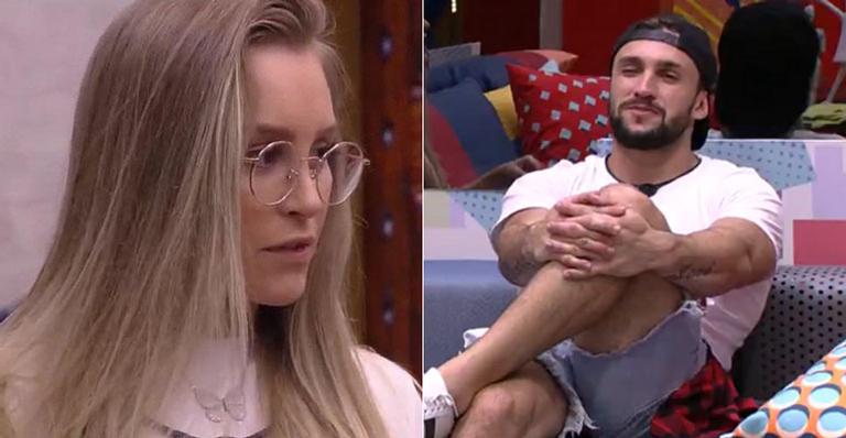 BBB21: Com medo de ser usada, Carla Diaz coloca Arthur contra a parede: “A flechada foi jogo?”