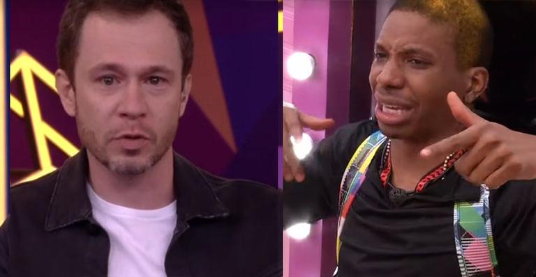 BBB21: Pressionado, Tiago Leifert não segura a emoção ao se despedir de Lucas Penteado: “Fica bem”