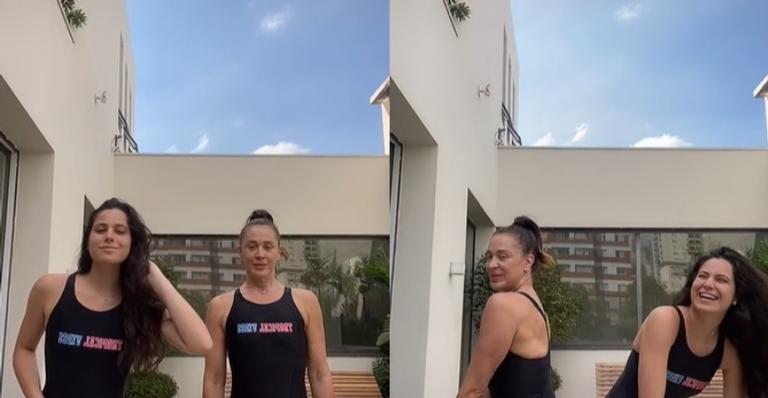 Em momento raro, Claudia Raia surge dançando ao lado da herdeira, Sophia: ”Perfeitas”