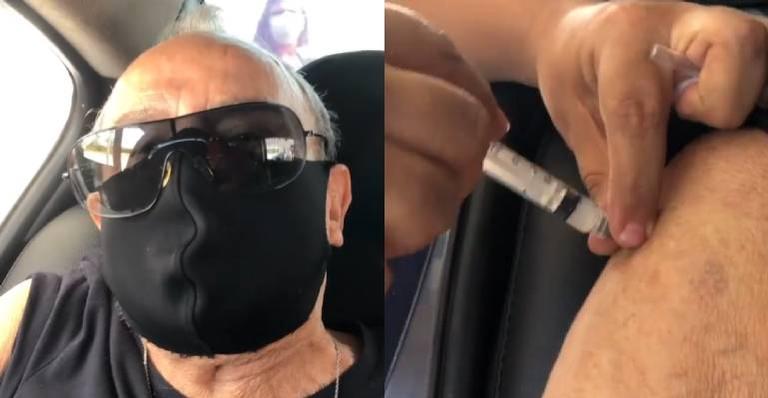 Imunizado! Aos 88 anos, Stenio Garcia é vacinado contra a Covid-19: “Vou continuar em casa”