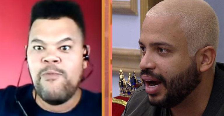 No Encontro, Babu Santana diz que Projota vestiu o manto da razão no BBB21 e não quer tirar: “É terrível”