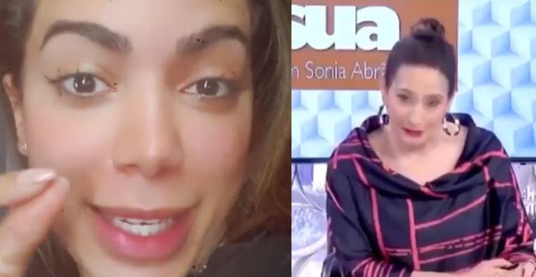 BBB21: Anitta debocha de comentário de Sônia Abrão sobre saída de Tiago Leifert: ”Tá dando credibilidade?”