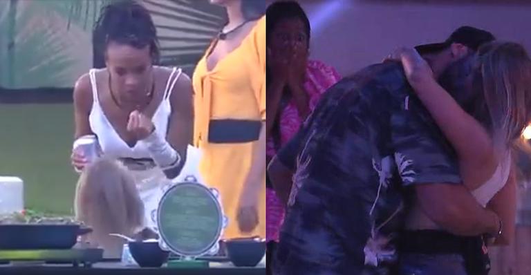 BBB21: Karol Conká se abala e tem reação inesperada ao beijo de Carla Diaz: “Eu fui chorar escondida”