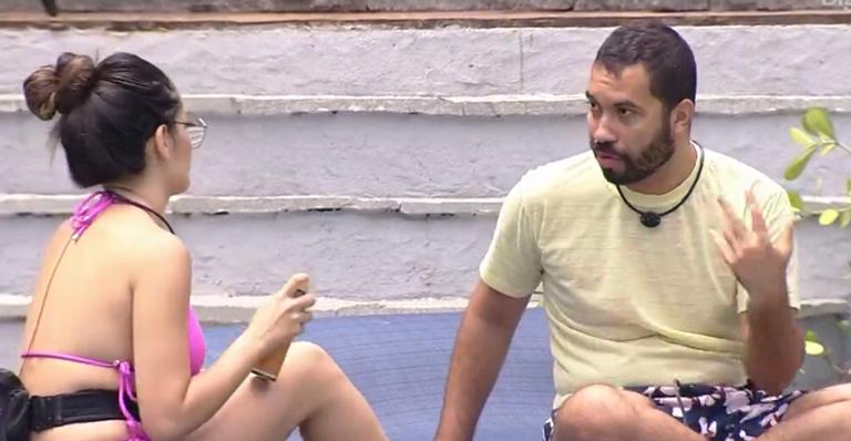 BBB21: Juliette alerta Gilberto sobre conversa com Nego Di: “Está falando demais”