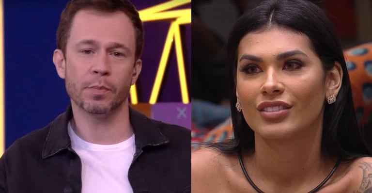 BBB21: Tiago Leifert joga indireta ao vivo, Pocah se incomoda e veste a carapuça: “Só para dar uma agitada”