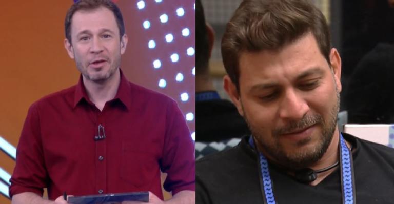BBB21: Tiago Leifert erra nome da esposa de Caio e tira onda com brother: ”Aproveite dessa vez!”