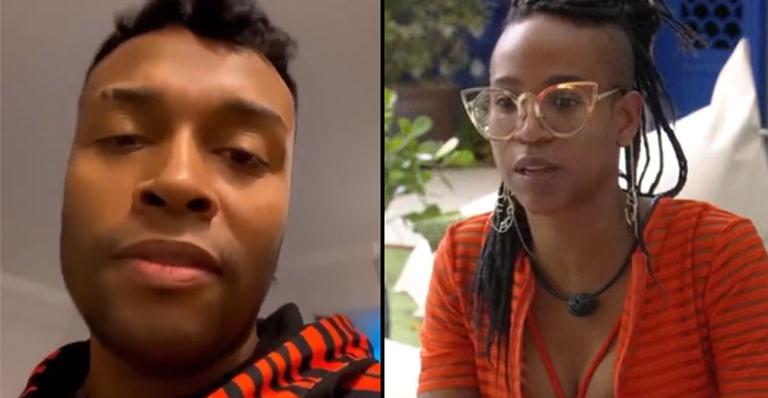 BBB21: Nego Di baixa o nível e detona Karol Conká em vídeo: “Desejo que ela vá para a put* que pariu”