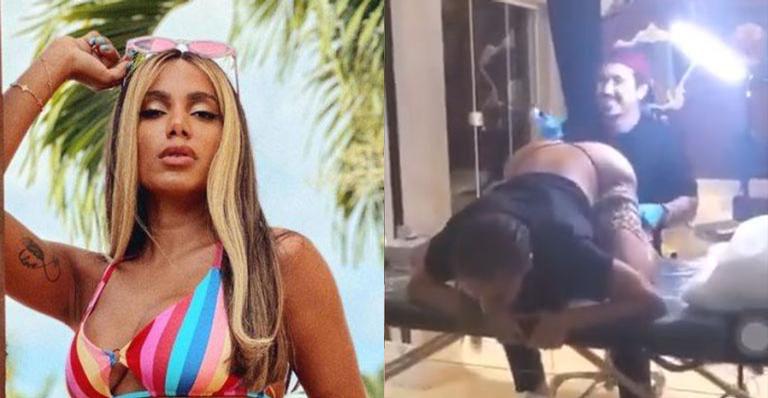 Com as bênçãos do pai, Anitta surpreende fãs e conta que fez duas tatuagens íntimas: “Atrás e na pepec*”