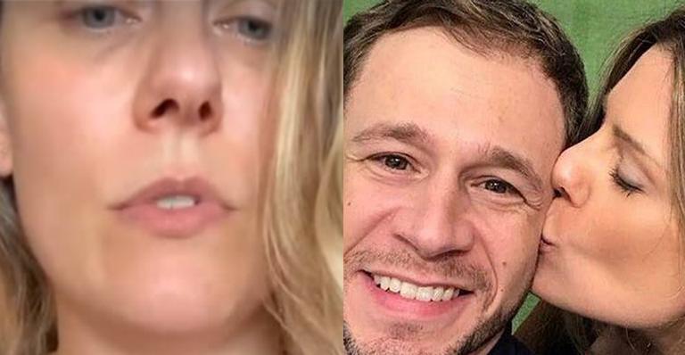 Em desabafo, esposa de Tiago Leifert mostra corpo coberto por alergia: “Surgiu durante a gestação”