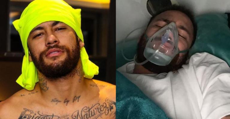 Neymar Jr. surge usando máquina de oxigênio e preocupa fãs: ”Que susto!”