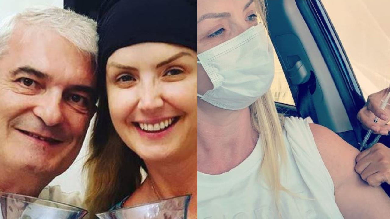 Após perder o marido para a Covid-19, Alessandra Scatena recebe primeira dose da vacina e se emociona