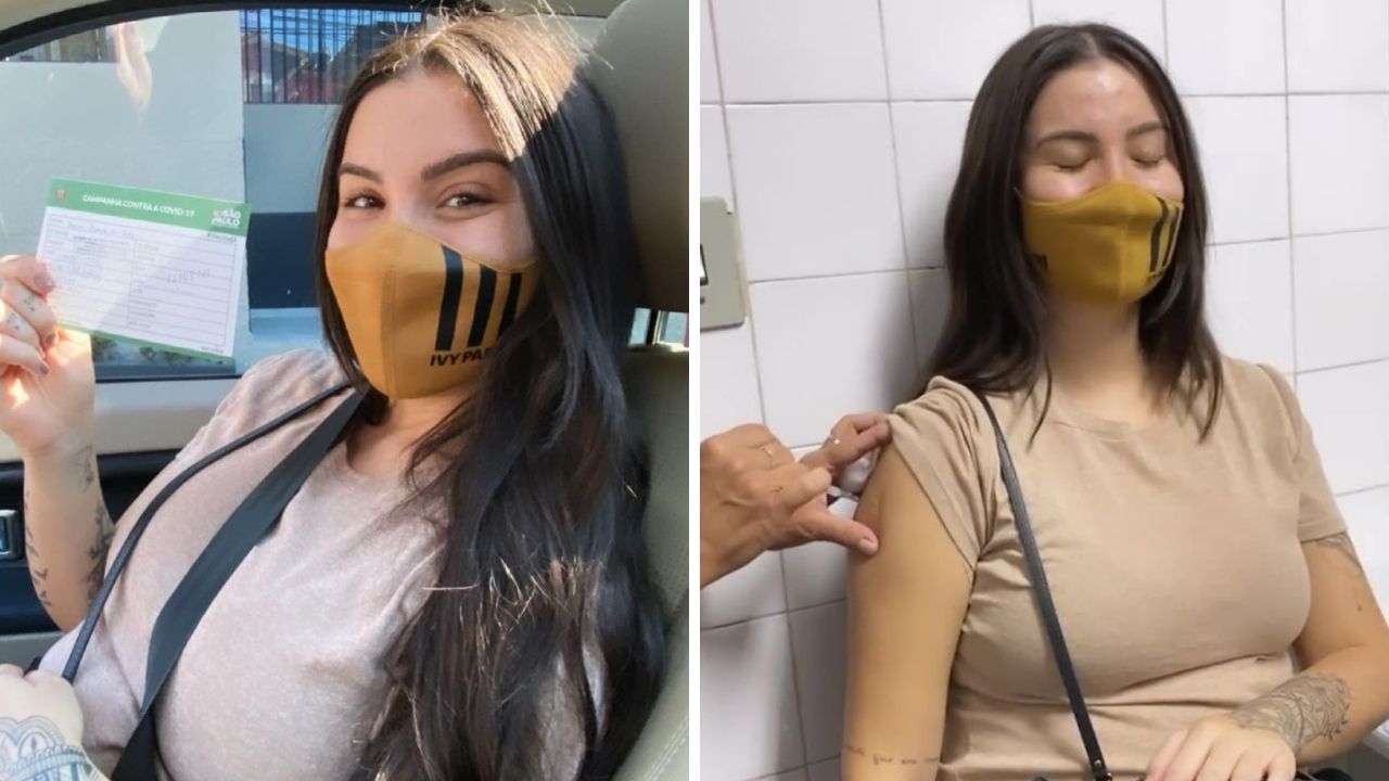 Aos 26 anos, ex-BBB Bianca Andrade toma vacina contra a Covid-19: “Alívio, felicidade, emoção e esperança”