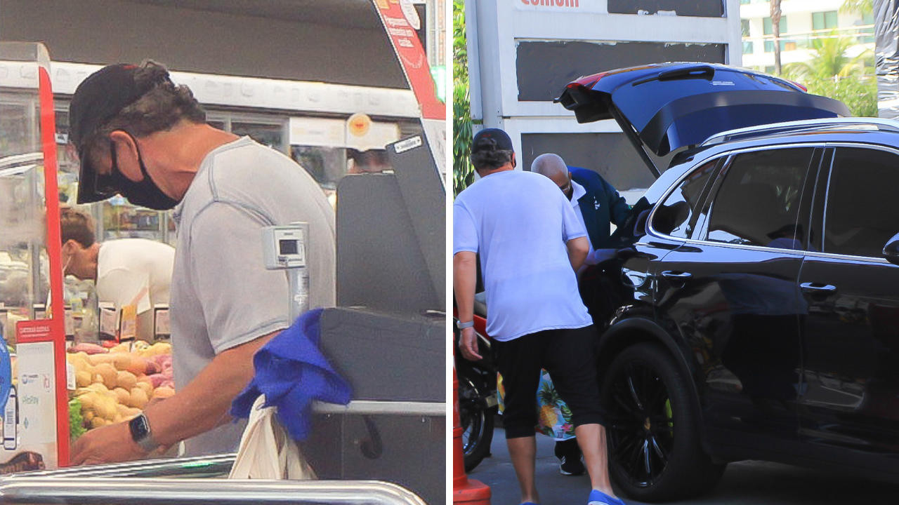 Poderoso! Boninho sai para fazer compras em supermercado a bordo de carro de luxo de sua coleção