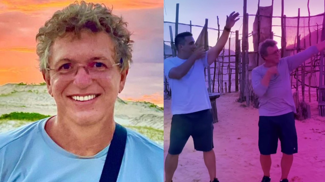 Boninho mostra molejo ao encarar coreografia ao lado de André Marques em cenário de No Limite: “Que gingado”