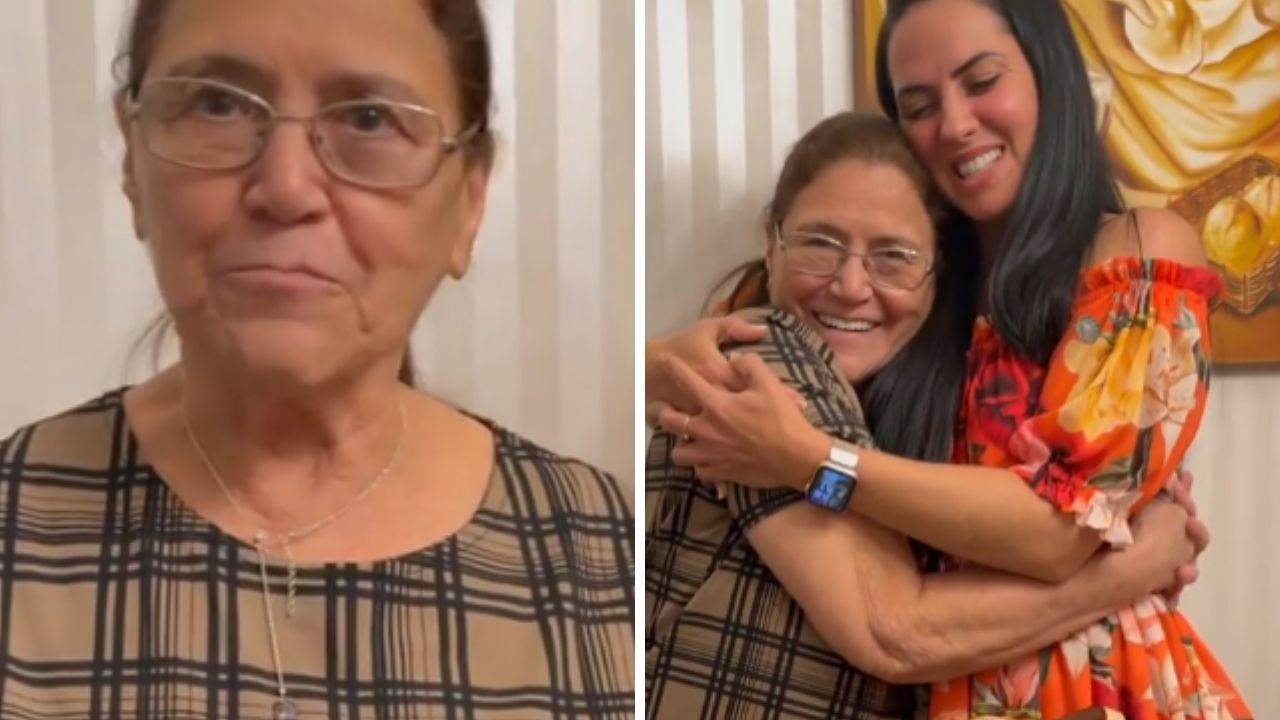 Mãe de Zezé di Camargo é coberta de presentes por Graciele Lacerda e se emociona: “Não tem coisa melhor”