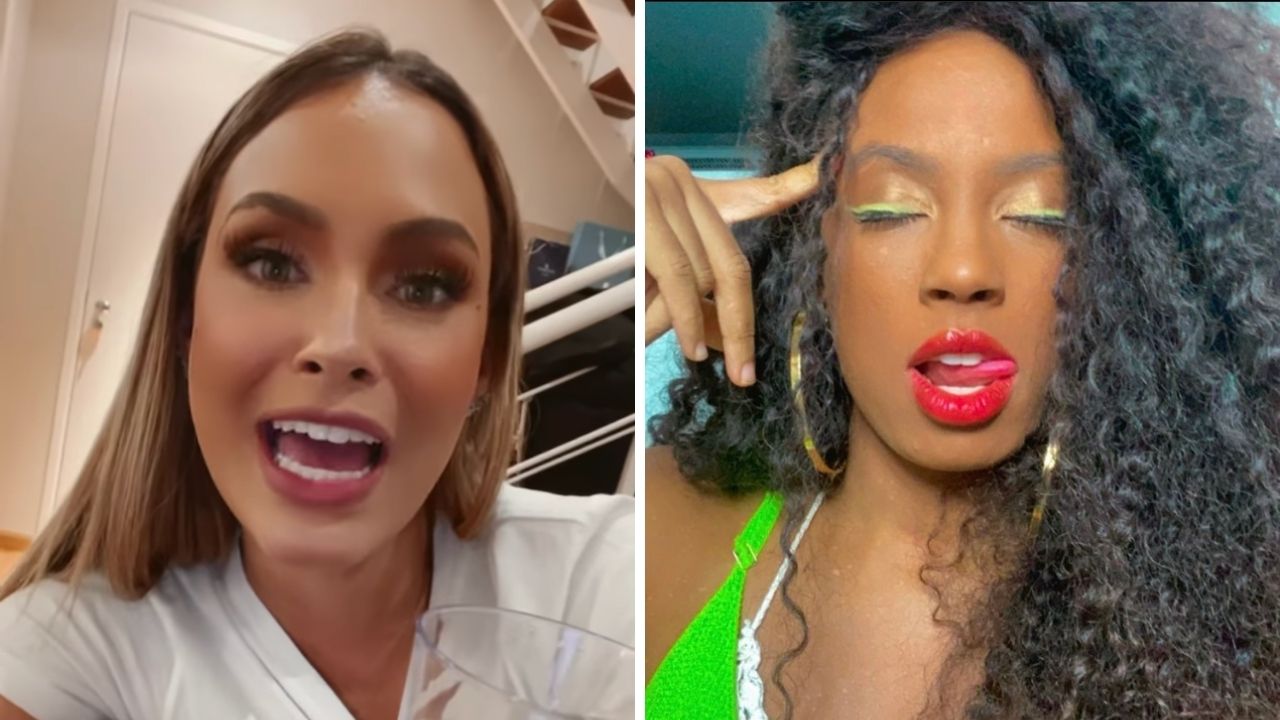 Ex-BBB Sarah Andrade passa o dia com cílios postiços grudando e relembra meme do programa: “Tô igual a Lumena”