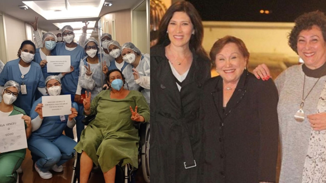 Irmã de Beth Goulart, Barbara Bruno vence luta contra Covid-19 e recebe alta hospitalar: ”Uma guerreira”