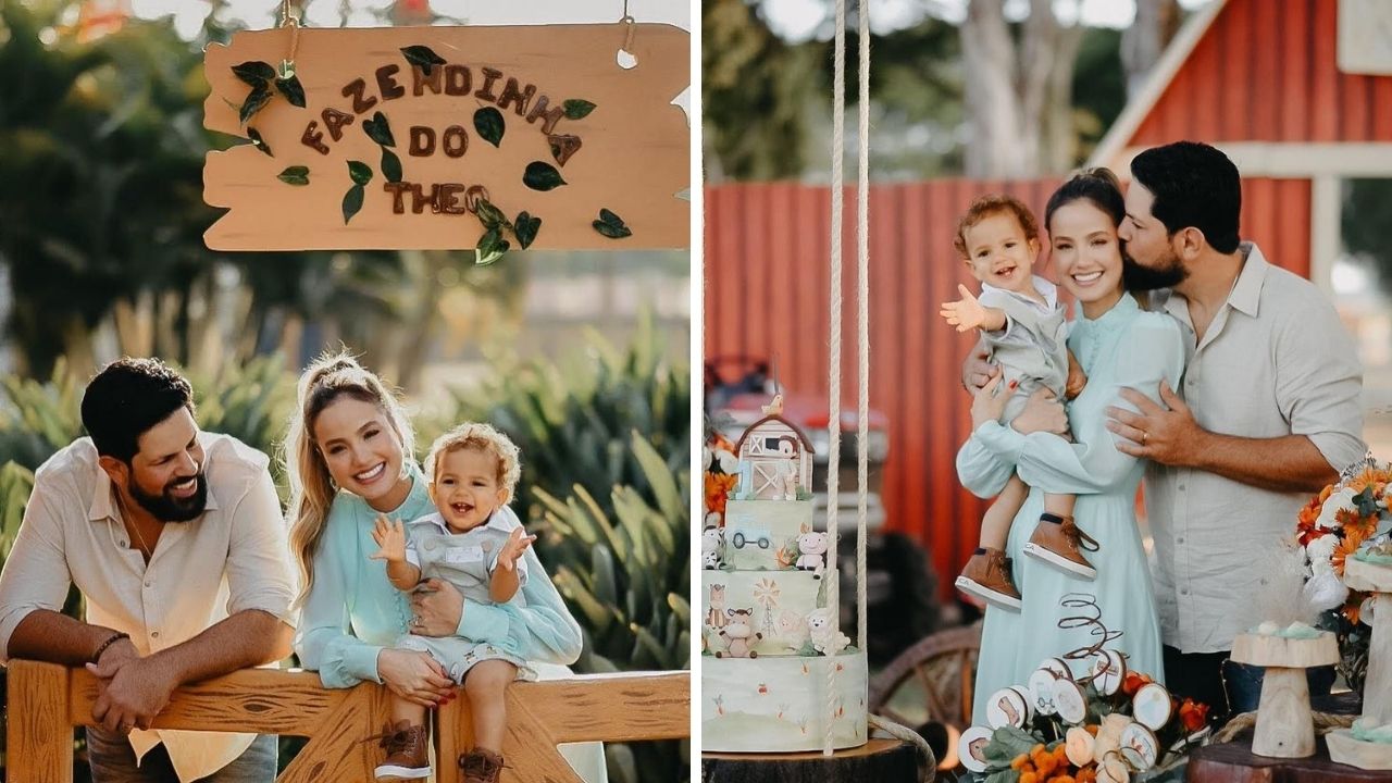 Fofura! Sorocaba e sua esposa comemoram primeiro aniversário do filho Theo: “Passou como um flash”