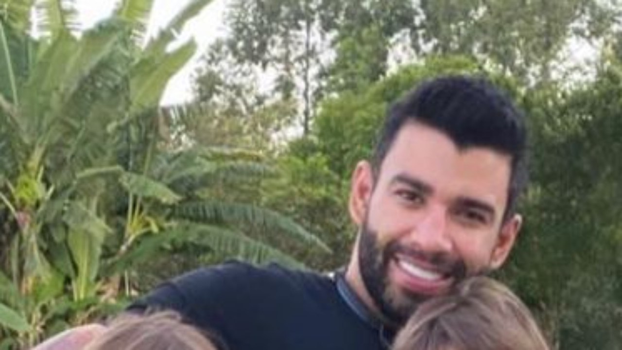 Paizão! Gusttavo Lima curte fim de semana na companhia dos filhos e se emociona: “Minha maior riqueza”