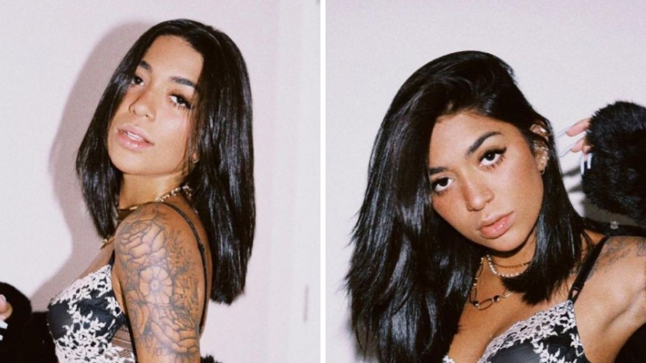 Ousada, irmã do craque Gabigol tira o roupão e fica só de lingerie em fotos quentes na web: “Que beldade”